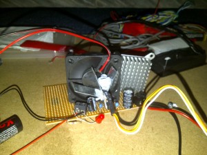 5v regulator with home made heatsink